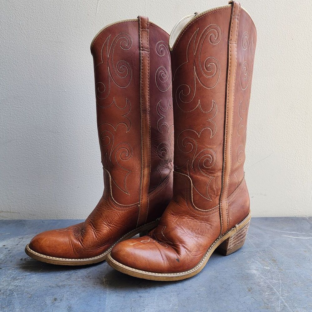 1970's/80/s Dingo Leather Boots | Nash Vintage Collective