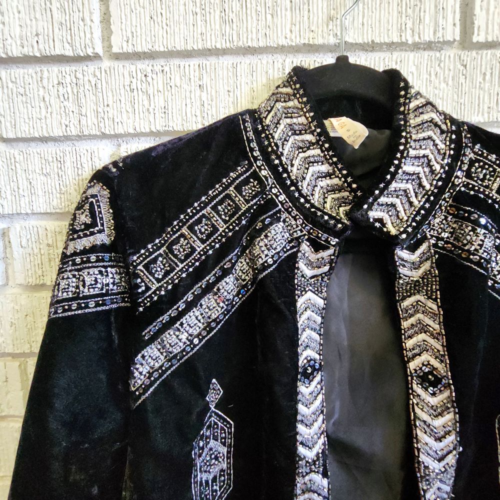 Velvet bolero jacket clearance