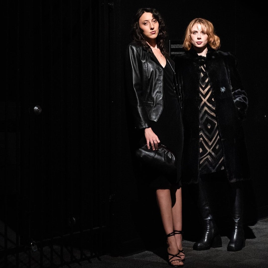 Bagatelle black leather jacket top